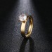 Stainless Steel Nora Ring in Gold