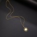 Stainless Steel Sun Necklace