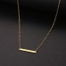 Stainless Steel Simple Bar Necklace