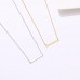 Stainless Steel Simple Bar Necklace