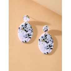 Acrylic Mono Drop Earrings