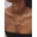 Stainless Steel Luxe Twist Layered Necklace
