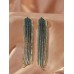 Colorblock Rhinestone Tassel Drop Earrings