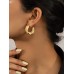 Textured Cuff Hoop Earrings