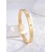 Stainless Steel Star Bangle in Gold