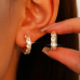 Stainless Steel CZ Mini Hoops