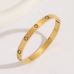 Stainless Steel Love Bangle in Gold