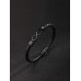 Stainless Steel Infinity Bracelet in Black