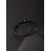 Stainless Steel Infinity Bracelet in Black