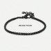 Stainless Steel Black Wheat Chain Bracelet