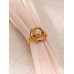 Stainless Steel Adjustable Pearl Decor Ring