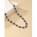 Stainless Steel Evil Eye Choker Necklace Gold