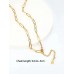 Stainless Steel Link Choker Necklace in Gold