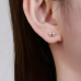 Stainless Steel Bow Design Helix Stud