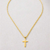 Stainless Steel Cross Pendant Necklace 