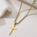 Stainless Steel Cross Pendant Necklace 