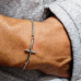 Stainless Steel Cross Bracelet for Men