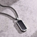 Stainless Steel Black Pendant Necklace