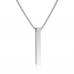 Stainless Steel Bar Pendant Necklace