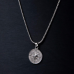 Stainless Steel Compass Pendant Necklace