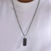 Stainless Steel Black Pendant Necklace