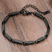 Stainless Steel Black Rhombus Bracelet