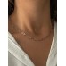 Stainless Steel Link Choker Necklace in Silver