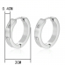 Stainless Steel CZ Decor Hoops in Silver