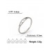 Stainless Steel Lunar Phase Ring Silver