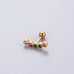 Stainless Steel Multi Colour Ear Stud for Helix Piercing