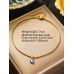 Stainless Steel Evil Eye Pendant Chain Anklet in Gold