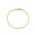 Stainless Steel Thin Rope Bracelet in Gold