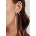 Stainless Steel Bow Drop Earrings