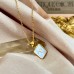 Stainless Steel Gold Plated Zodiac Sign Pendant Necklaces