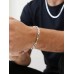 Stainless Steel Geometric Link Chain Wristlet
