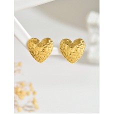 Stainless Steel Heart Shaped Earrings