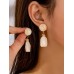 Marble Geometric Earrings