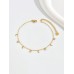 Stainless Steel Moon Charm Anklet