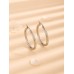 Stainless Steel Thick Hoops in Silver