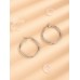 Stainless Steel Thick Hoops in Silver