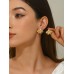 Stainless Steel Pearl Decor Earrings