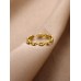 Stainless Steel Evil Eye Adjustable Ring