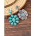 Turquoise Decor Drop Earrings