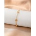 Stainless Steel Gold Plated CZ Bracelet