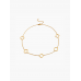 Stainless Steel Gold Plated Clover Choker Necklace