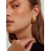 Chunky Golden Rec Star Studs