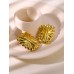 Chunky Golden Rec Star Studs
