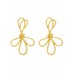 Decorative Golden Cocktail Earrings