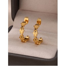 Evil Eye Cuff Earrings