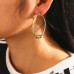Stainless Steel Tri Tone Beaded Hoops
